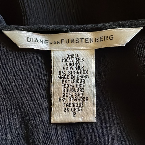 DVF black chiffon silk blouse - Picture 16 of 17